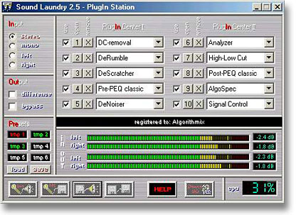 [bild] Sound Laundry 2.5 PlugIn Station