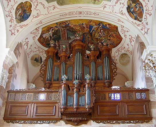 [bild] Andreas Silbermann-orgeln i Ebersmunster ~ Fasaden